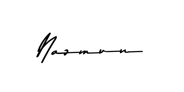 How to make Nazmun signature? Asem Kandis PERSONAL USE is a professional autograph style. Create handwritten signature for Nazmun name. Nazmun signature style 9 images and pictures png