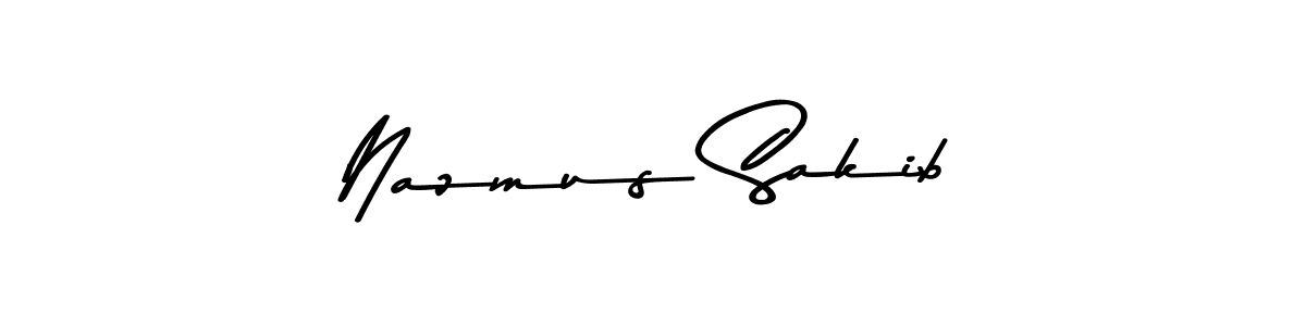 Also we have Nazmus Sakib name is the best signature style. Create professional handwritten signature collection using Asem Kandis PERSONAL USE autograph style. Nazmus Sakib signature style 9 images and pictures png