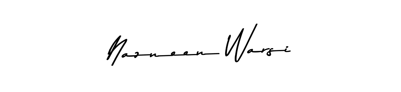 How to make Nazneen Warsi signature? Asem Kandis PERSONAL USE is a professional autograph style. Create handwritten signature for Nazneen Warsi name. Nazneen Warsi signature style 9 images and pictures png