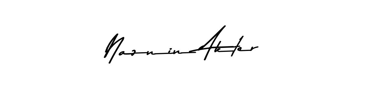 How to make Naznin Akter signature? Asem Kandis PERSONAL USE is a professional autograph style. Create handwritten signature for Naznin Akter name. Naznin Akter signature style 9 images and pictures png