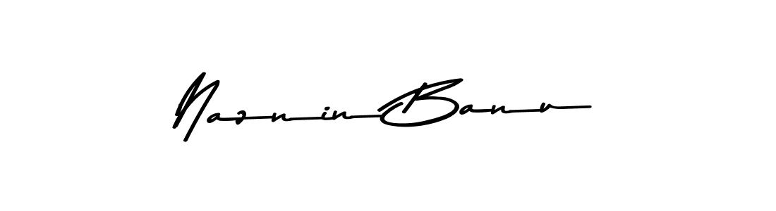 Make a beautiful signature design for name Naznin Banu. With this signature (Asem Kandis PERSONAL USE) style, you can create a handwritten signature for free. Naznin Banu signature style 9 images and pictures png