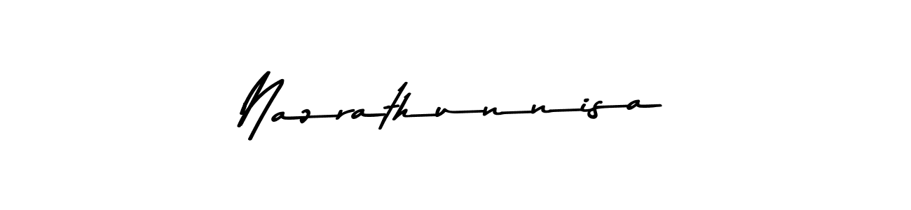 Here are the top 10 professional signature styles for the name Nazrathunnisa. These are the best autograph styles you can use for your name. Nazrathunnisa signature style 9 images and pictures png