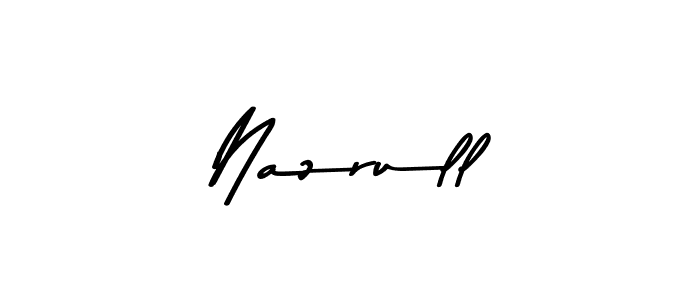 Make a beautiful signature design for name Nazrull. With this signature (Asem Kandis PERSONAL USE) style, you can create a handwritten signature for free. Nazrull signature style 9 images and pictures png