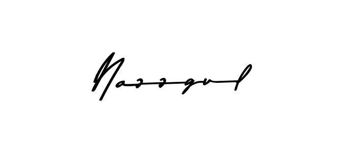 Design your own signature with our free online signature maker. With this signature software, you can create a handwritten (Asem Kandis PERSONAL USE) signature for name Nazzgul. Nazzgul signature style 9 images and pictures png