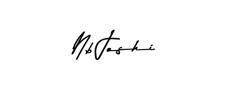 Make a beautiful signature design for name Nb Joshi. With this signature (Asem Kandis PERSONAL USE) style, you can create a handwritten signature for free. Nb Joshi signature style 9 images and pictures png