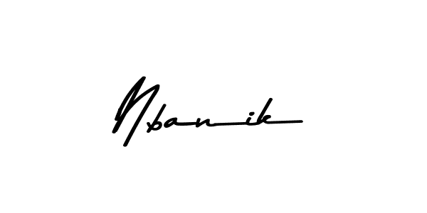 How to make Nbanik signature? Asem Kandis PERSONAL USE is a professional autograph style. Create handwritten signature for Nbanik name. Nbanik signature style 9 images and pictures png