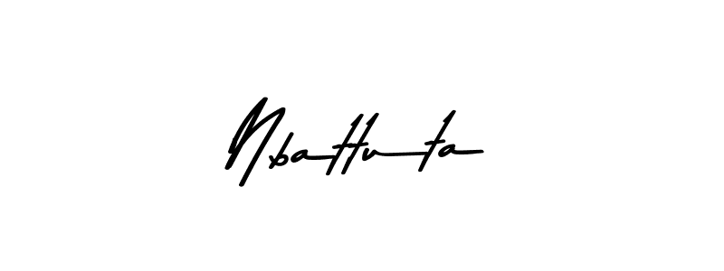 Nbattuta stylish signature style. Best Handwritten Sign (Asem Kandis PERSONAL USE) for my name. Handwritten Signature Collection Ideas for my name Nbattuta. Nbattuta signature style 9 images and pictures png