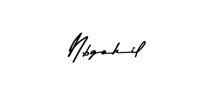 Also we have Nbgohil name is the best signature style. Create professional handwritten signature collection using Asem Kandis PERSONAL USE autograph style. Nbgohil signature style 9 images and pictures png