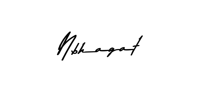 Make a beautiful signature design for name Nbhagat. Use this online signature maker to create a handwritten signature for free. Nbhagat signature style 9 images and pictures png