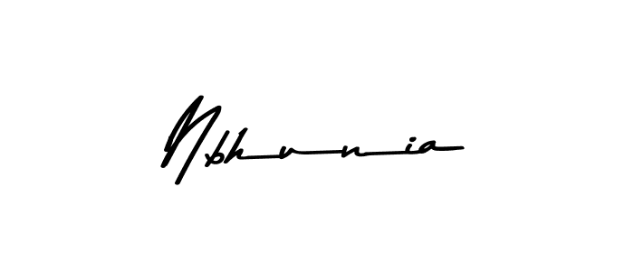 Also we have Nbhunia name is the best signature style. Create professional handwritten signature collection using Asem Kandis PERSONAL USE autograph style. Nbhunia signature style 9 images and pictures png