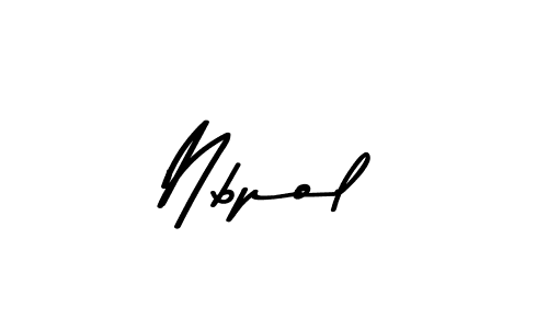 Design your own signature with our free online signature maker. With this signature software, you can create a handwritten (Asem Kandis PERSONAL USE) signature for name Nbpol. Nbpol signature style 9 images and pictures png