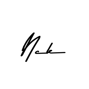 Use a signature maker to create a handwritten signature online. With this signature software, you can design (Asem Kandis PERSONAL USE) your own signature for name Nck. Nck signature style 9 images and pictures png