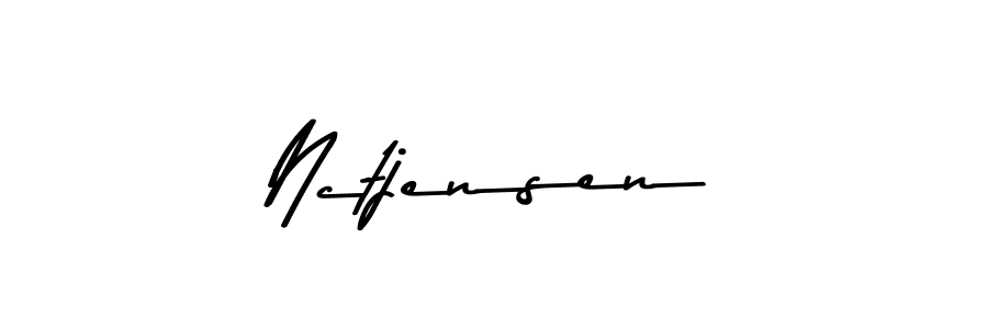 You should practise on your own different ways (Asem Kandis PERSONAL USE) to write your name (Nctjensen) in signature. don't let someone else do it for you. Nctjensen signature style 9 images and pictures png