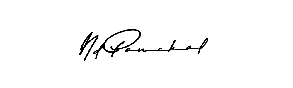 Also we have Nd Panchal name is the best signature style. Create professional handwritten signature collection using Asem Kandis PERSONAL USE autograph style. Nd Panchal signature style 9 images and pictures png