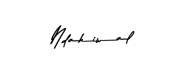 Create a beautiful signature design for name Ndahiwal. With this signature (Asem Kandis PERSONAL USE) fonts, you can make a handwritten signature for free. Ndahiwal signature style 9 images and pictures png