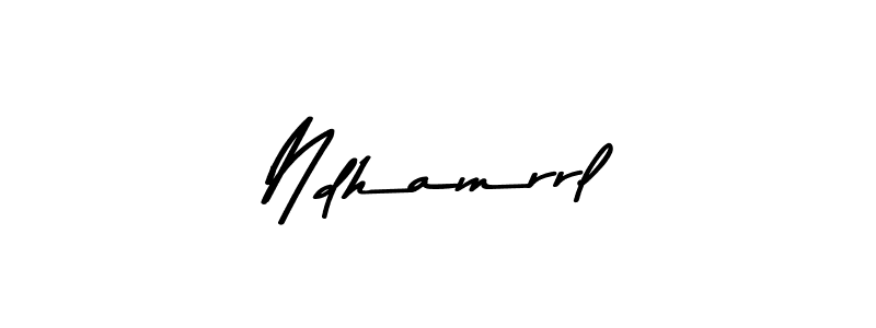 if you are searching for the best signature style for your name Ndhamrrl. so please give up your signature search. here we have designed multiple signature styles  using Asem Kandis PERSONAL USE. Ndhamrrl signature style 9 images and pictures png