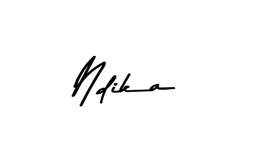 Create a beautiful signature design for name Ndika. With this signature (Asem Kandis PERSONAL USE) fonts, you can make a handwritten signature for free. Ndika signature style 9 images and pictures png