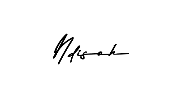 Make a beautiful signature design for name Ndisoh. With this signature (Asem Kandis PERSONAL USE) style, you can create a handwritten signature for free. Ndisoh signature style 9 images and pictures png