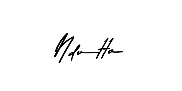 You should practise on your own different ways (Asem Kandis PERSONAL USE) to write your name (Ndutta) in signature. don't let someone else do it for you. Ndutta signature style 9 images and pictures png