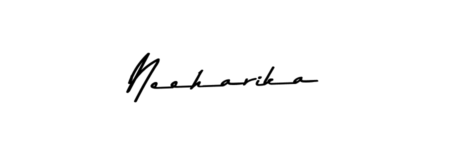 Design your own signature with our free online signature maker. With this signature software, you can create a handwritten (Asem Kandis PERSONAL USE) signature for name Neeharika. Neeharika signature style 9 images and pictures png