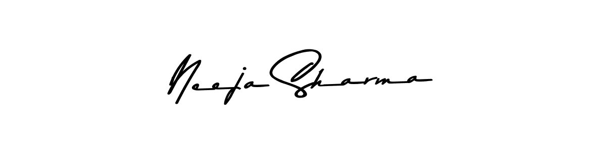 Make a beautiful signature design for name Neeja Sharma. With this signature (Asem Kandis PERSONAL USE) style, you can create a handwritten signature for free. Neeja Sharma signature style 9 images and pictures png
