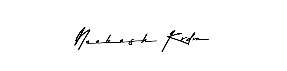 This is the best signature style for the Neekesh Krdm name. Also you like these signature font (Asem Kandis PERSONAL USE). Mix name signature. Neekesh Krdm signature style 9 images and pictures png