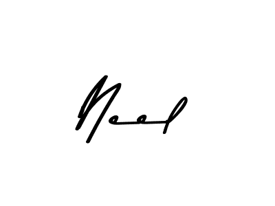 Make a beautiful signature design for name Neel. With this signature (Asem Kandis PERSONAL USE) style, you can create a handwritten signature for free. Neel signature style 9 images and pictures png