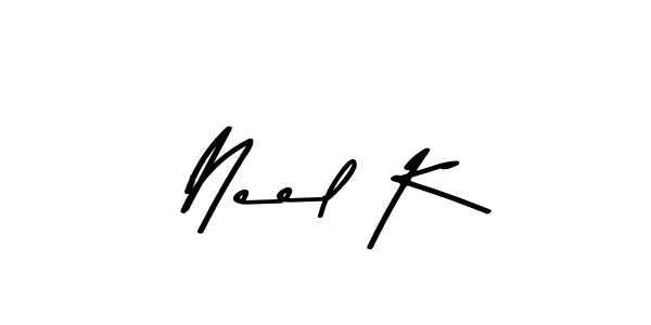 Make a beautiful signature design for name Neel K. Use this online signature maker to create a handwritten signature for free. Neel K signature style 9 images and pictures png