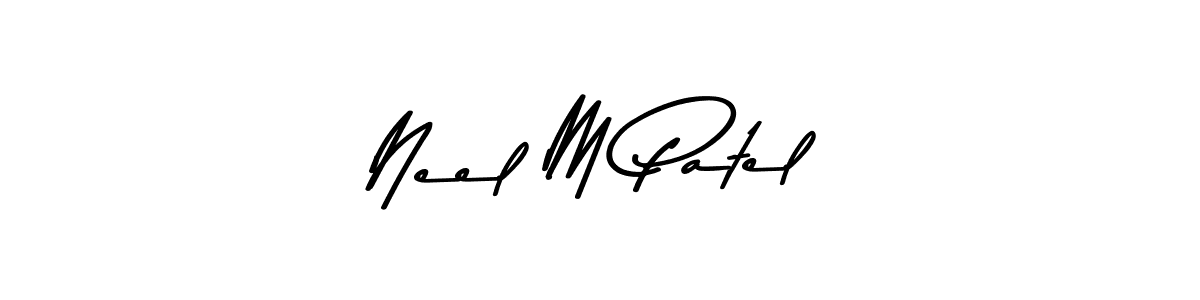 Use a signature maker to create a handwritten signature online. With this signature software, you can design (Asem Kandis PERSONAL USE) your own signature for name Neel M Patel. Neel M Patel signature style 9 images and pictures png