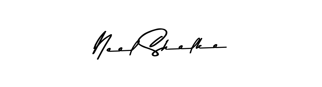 Make a beautiful signature design for name Neel Shelke. With this signature (Asem Kandis PERSONAL USE) style, you can create a handwritten signature for free. Neel Shelke signature style 9 images and pictures png