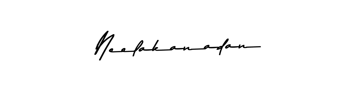 Create a beautiful signature design for name Neelakanadan. With this signature (Asem Kandis PERSONAL USE) fonts, you can make a handwritten signature for free. Neelakanadan signature style 9 images and pictures png