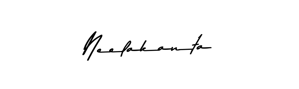 How to make Neelakanta name signature. Use Asem Kandis PERSONAL USE style for creating short signs online. This is the latest handwritten sign. Neelakanta signature style 9 images and pictures png