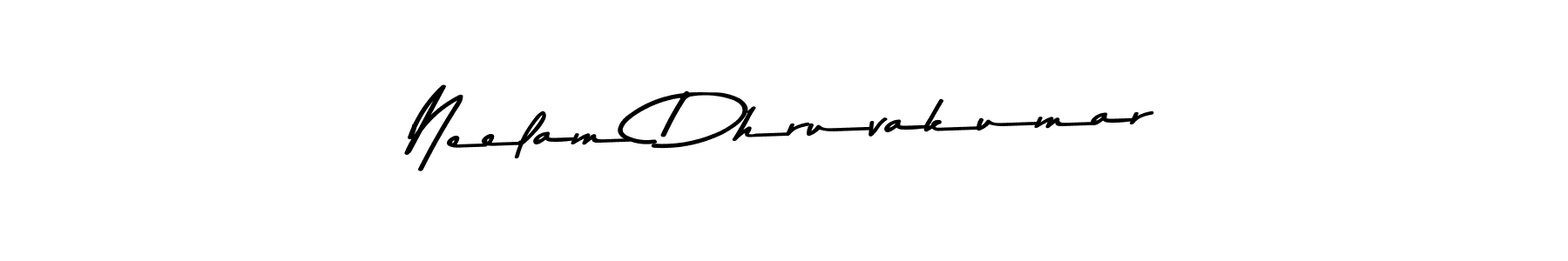 The best way (Asem Kandis PERSONAL USE) to make a short signature is to pick only two or three words in your name. The name Neelam Dhruvakumar include a total of six letters. For converting this name. Neelam Dhruvakumar signature style 9 images and pictures png