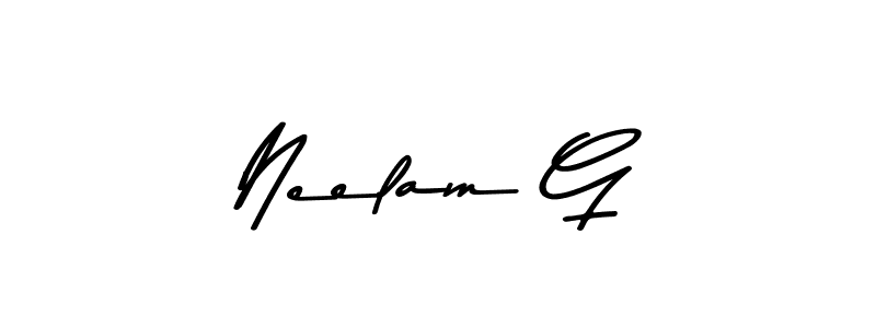 How to Draw Neelam G signature style? Asem Kandis PERSONAL USE is a latest design signature styles for name Neelam G. Neelam G signature style 9 images and pictures png