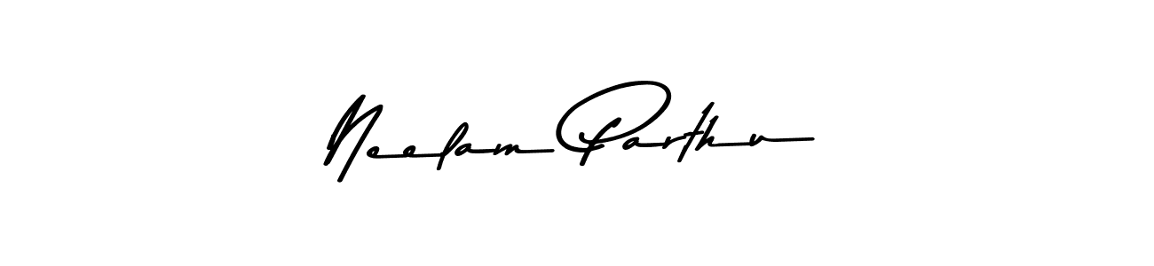 The best way (Asem Kandis PERSONAL USE) to make a short signature is to pick only two or three words in your name. The name Neelam Parthu include a total of six letters. For converting this name. Neelam Parthu signature style 9 images and pictures png