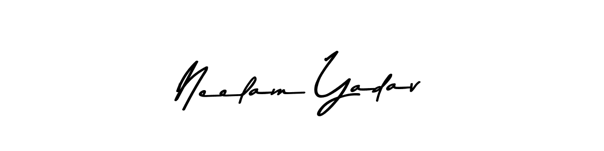 Use a signature maker to create a handwritten signature online. With this signature software, you can design (Asem Kandis PERSONAL USE) your own signature for name Neelam Yadav. Neelam Yadav signature style 9 images and pictures png