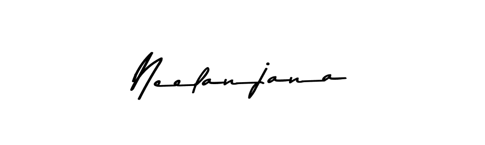 How to make Neelanjana name signature. Use Asem Kandis PERSONAL USE style for creating short signs online. This is the latest handwritten sign. Neelanjana signature style 9 images and pictures png