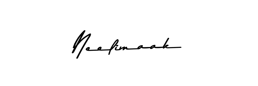 Make a beautiful signature design for name Neelimaak. With this signature (Asem Kandis PERSONAL USE) style, you can create a handwritten signature for free. Neelimaak signature style 9 images and pictures png