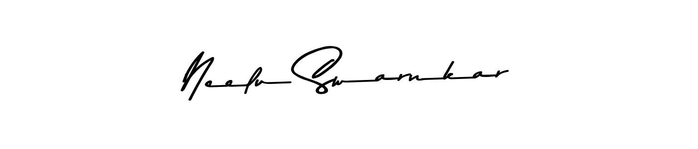 The best way (Asem Kandis PERSONAL USE) to make a short signature is to pick only two or three words in your name. The name Neelu Swarnkar include a total of six letters. For converting this name. Neelu Swarnkar signature style 9 images and pictures png