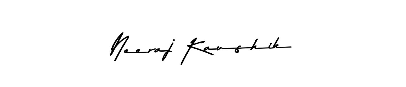 Use a signature maker to create a handwritten signature online. With this signature software, you can design (Asem Kandis PERSONAL USE) your own signature for name Neeraj Kaushik. Neeraj Kaushik signature style 9 images and pictures png