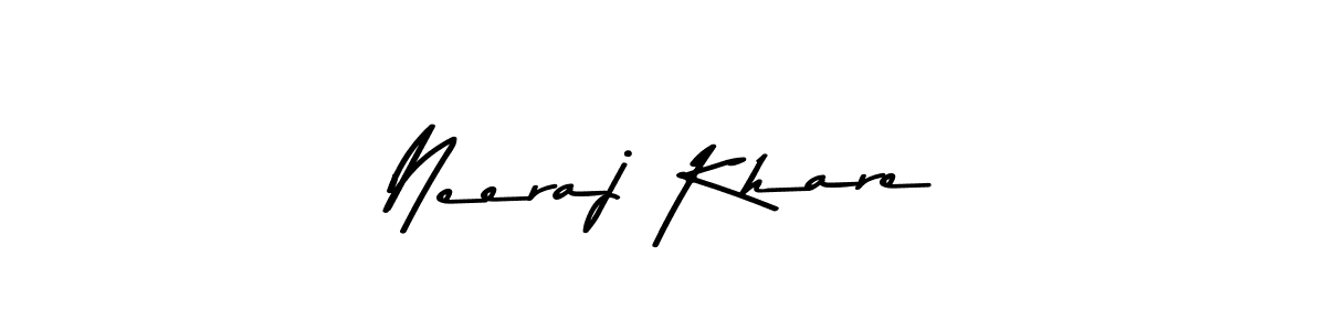 Design your own signature with our free online signature maker. With this signature software, you can create a handwritten (Asem Kandis PERSONAL USE) signature for name Neeraj Khare. Neeraj Khare signature style 9 images and pictures png