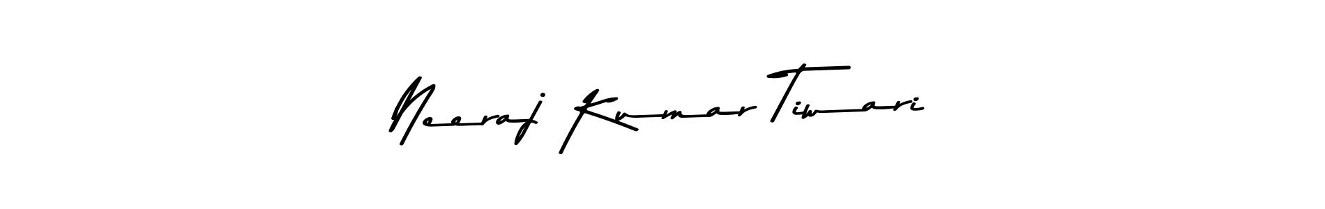 Use a signature maker to create a handwritten signature online. With this signature software, you can design (Asem Kandis PERSONAL USE) your own signature for name Neeraj Kumar Tiwari. Neeraj Kumar Tiwari signature style 9 images and pictures png