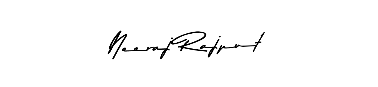 Create a beautiful signature design for name Neeraj Rajput. With this signature (Asem Kandis PERSONAL USE) fonts, you can make a handwritten signature for free. Neeraj Rajput signature style 9 images and pictures png