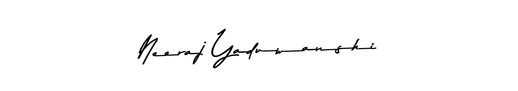 if you are searching for the best signature style for your name Neeraj Yaduwanshi. so please give up your signature search. here we have designed multiple signature styles  using Asem Kandis PERSONAL USE. Neeraj Yaduwanshi signature style 9 images and pictures png