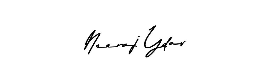 Create a beautiful signature design for name Neeraj Ydav. With this signature (Asem Kandis PERSONAL USE) fonts, you can make a handwritten signature for free. Neeraj Ydav signature style 9 images and pictures png