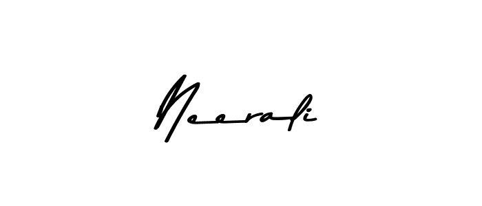 Create a beautiful signature design for name Neerali. With this signature (Asem Kandis PERSONAL USE) fonts, you can make a handwritten signature for free. Neerali signature style 9 images and pictures png