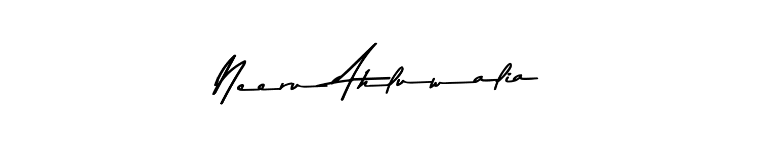 Use a signature maker to create a handwritten signature online. With this signature software, you can design (Asem Kandis PERSONAL USE) your own signature for name Neeru Ahluwalia. Neeru Ahluwalia signature style 9 images and pictures png
