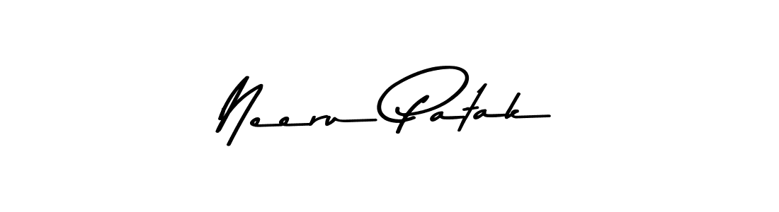 Use a signature maker to create a handwritten signature online. With this signature software, you can design (Asem Kandis PERSONAL USE) your own signature for name Neeru Patak. Neeru Patak signature style 9 images and pictures png