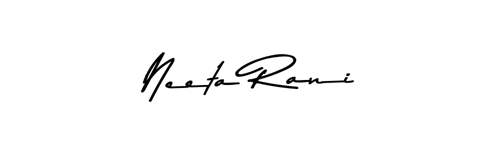 The best way (Asem Kandis PERSONAL USE) to make a short signature is to pick only two or three words in your name. The name Neeta Rani include a total of six letters. For converting this name. Neeta Rani signature style 9 images and pictures png