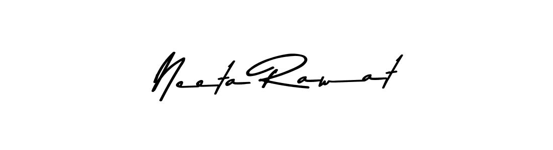 How to make Neeta Rawat name signature. Use Asem Kandis PERSONAL USE style for creating short signs online. This is the latest handwritten sign. Neeta Rawat signature style 9 images and pictures png